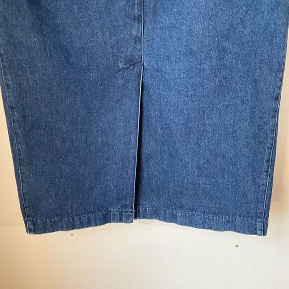 Vintage 80’s Sasson Denim Midi Skirt. Pockets! Ooh la la sasson! - Picture 6 of 14